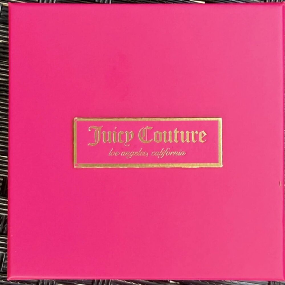 Juicy Couture Gold Charm Bracelet Heart Bow Bee Pearl Crystal NIB - Picture 5 of 8